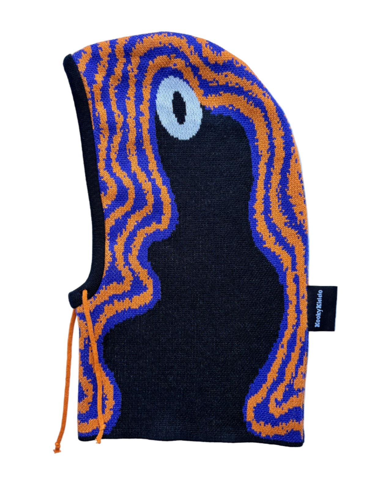 Plasmík pomeranč, indigo - sada kukla & nákrčník