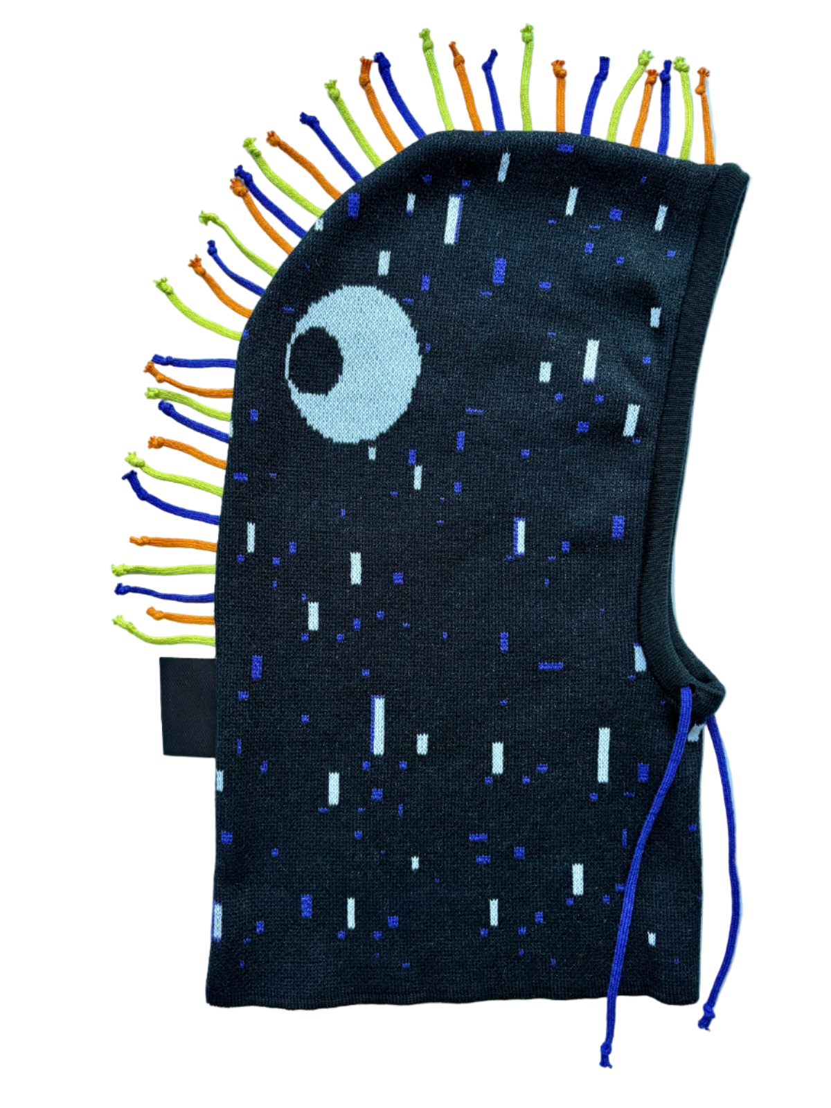 Třásník indigo - sada kukla & nákrčník