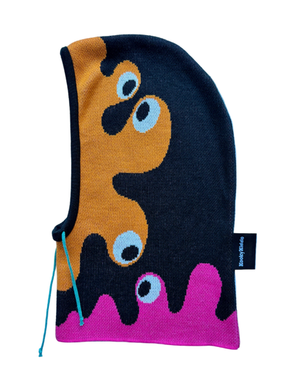 Chapadlík pomeranč, magenta - sada kukla & nákrčník