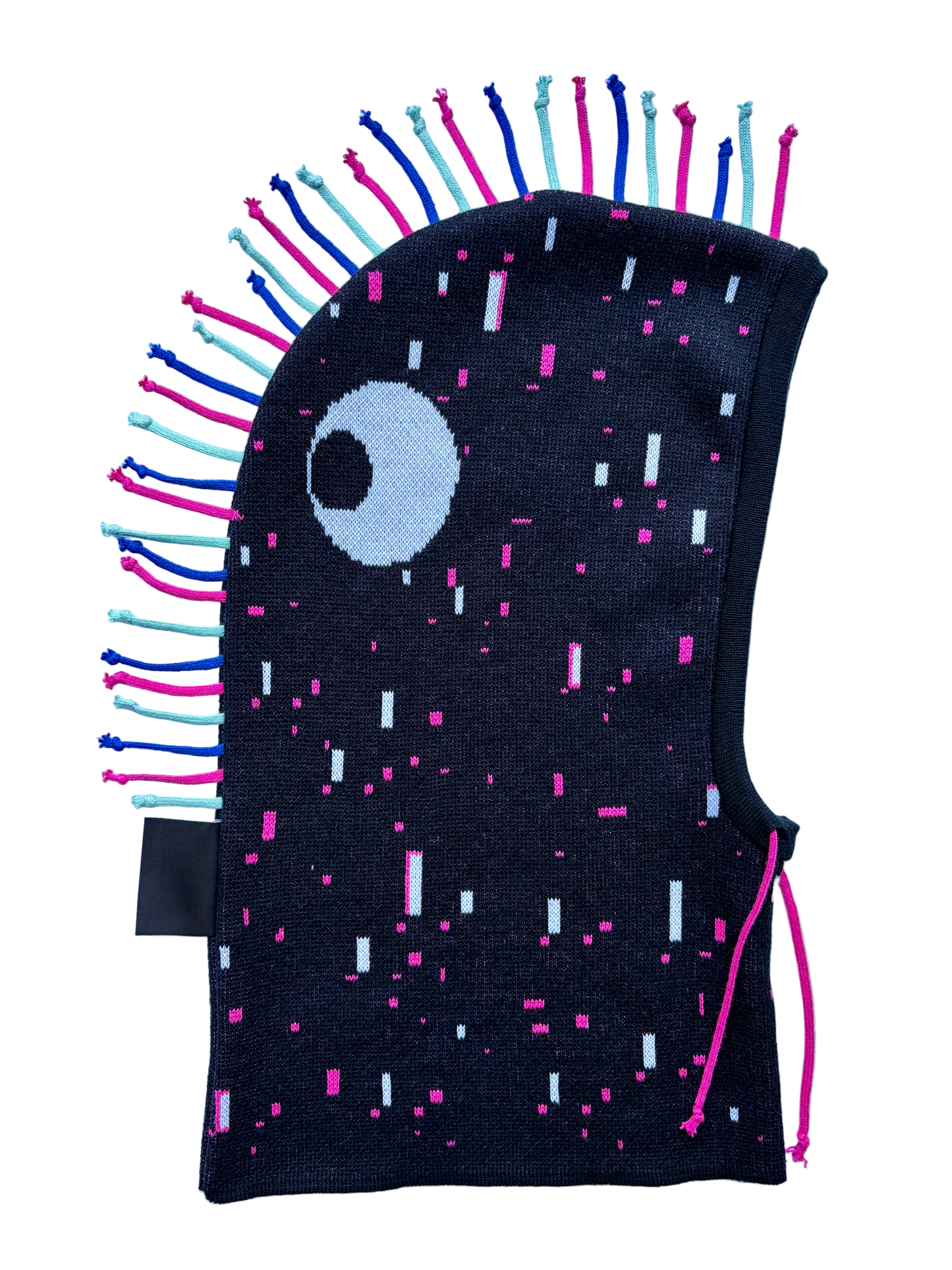 Třásník magenta - sada kukla & nákrčník