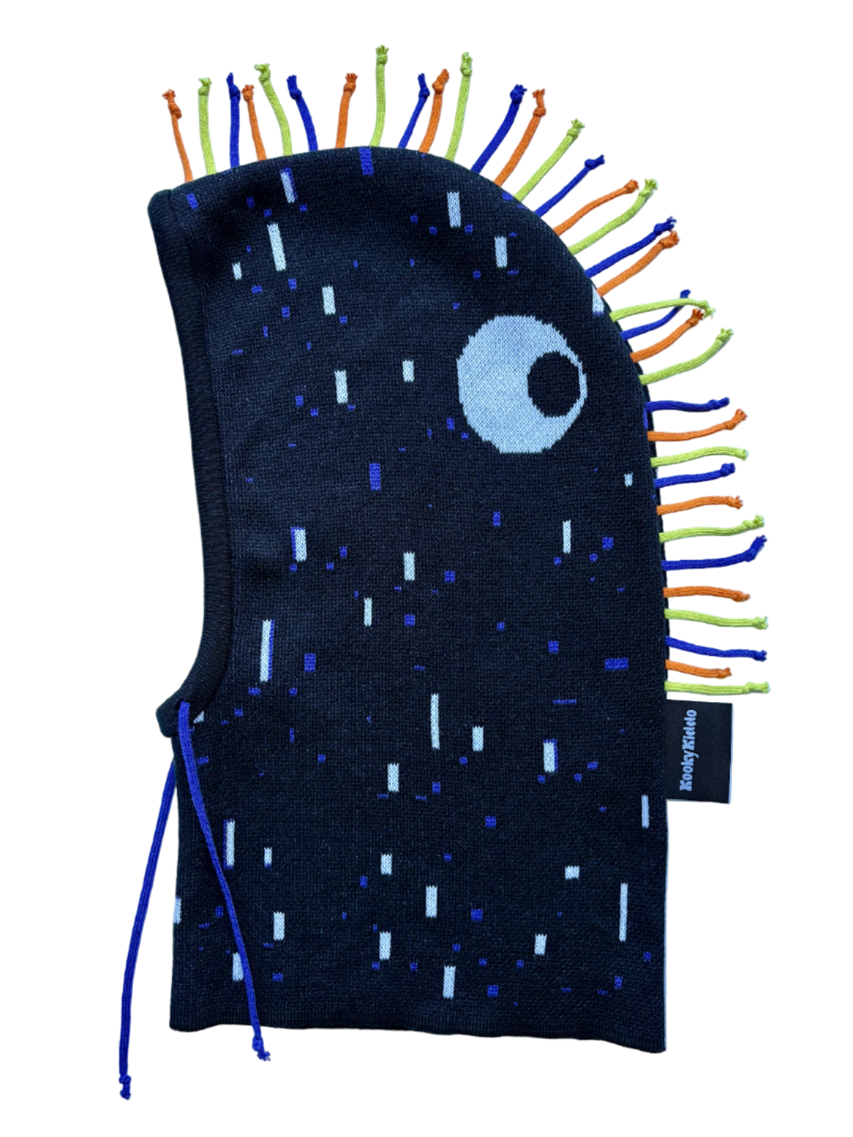 Třásník indigo - sada kukla & nákrčník