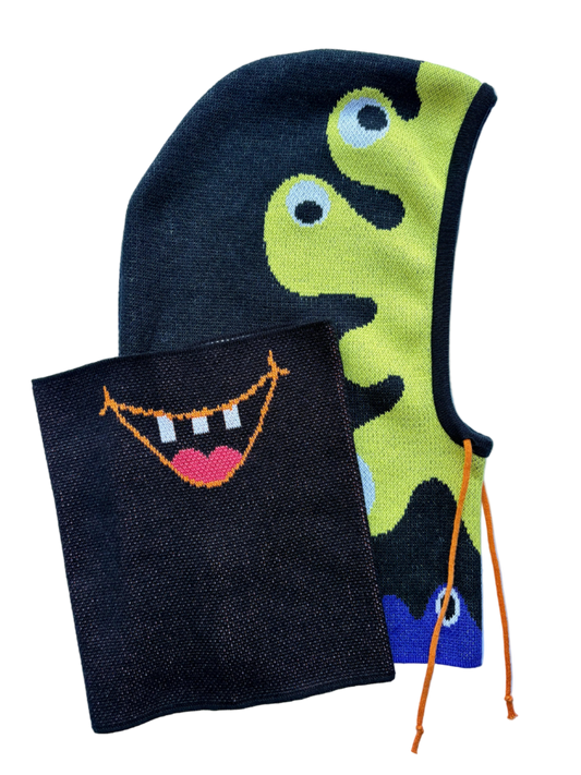 Chapadlík kivi, indigo - sada kukla & nákrčník