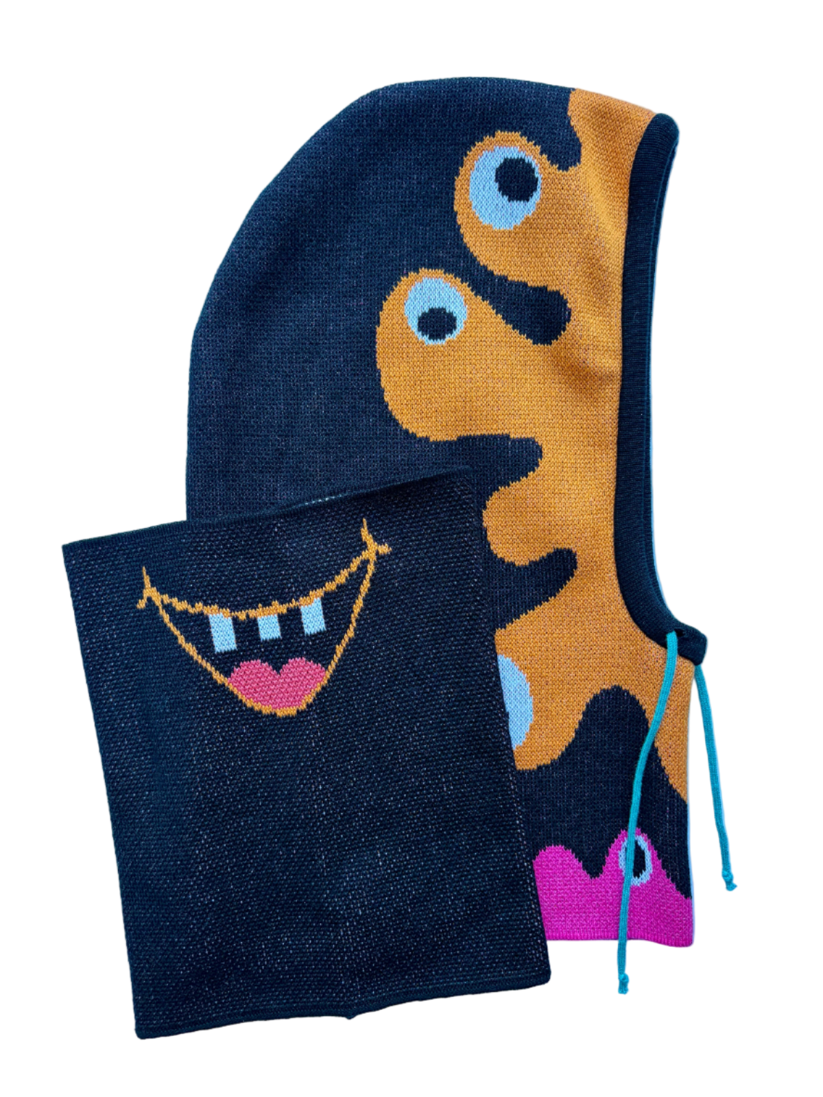 Chapadlík pomeranč, magenta - sada kukla & nákrčník