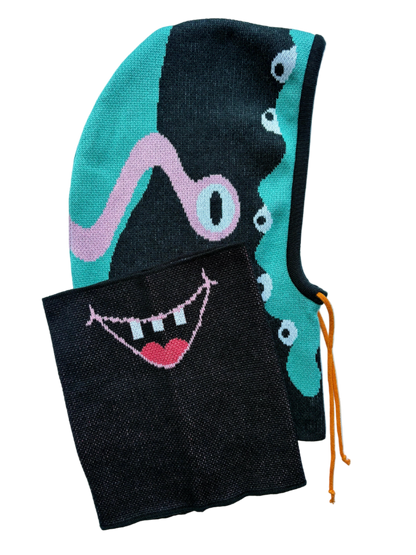 Tykadlík opál, divoká růže - sada kukla & nákrčník